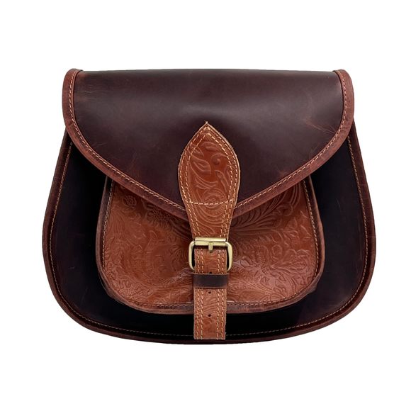 Genuine Leather Soft Crossbody Bag, Lhtweht Medium Shoulder c: - Picture 1 of 6